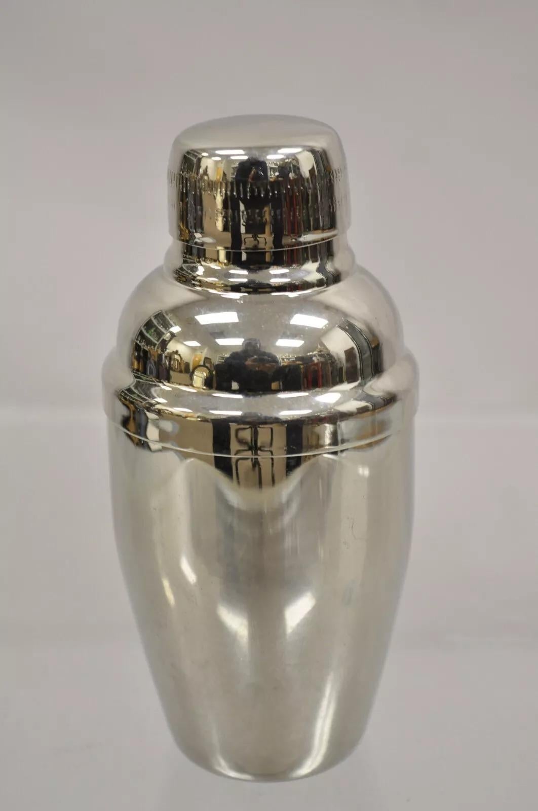 Mini Modern Stainless Steel Silver Plated Miniature Martini Cocktail Shaker 3