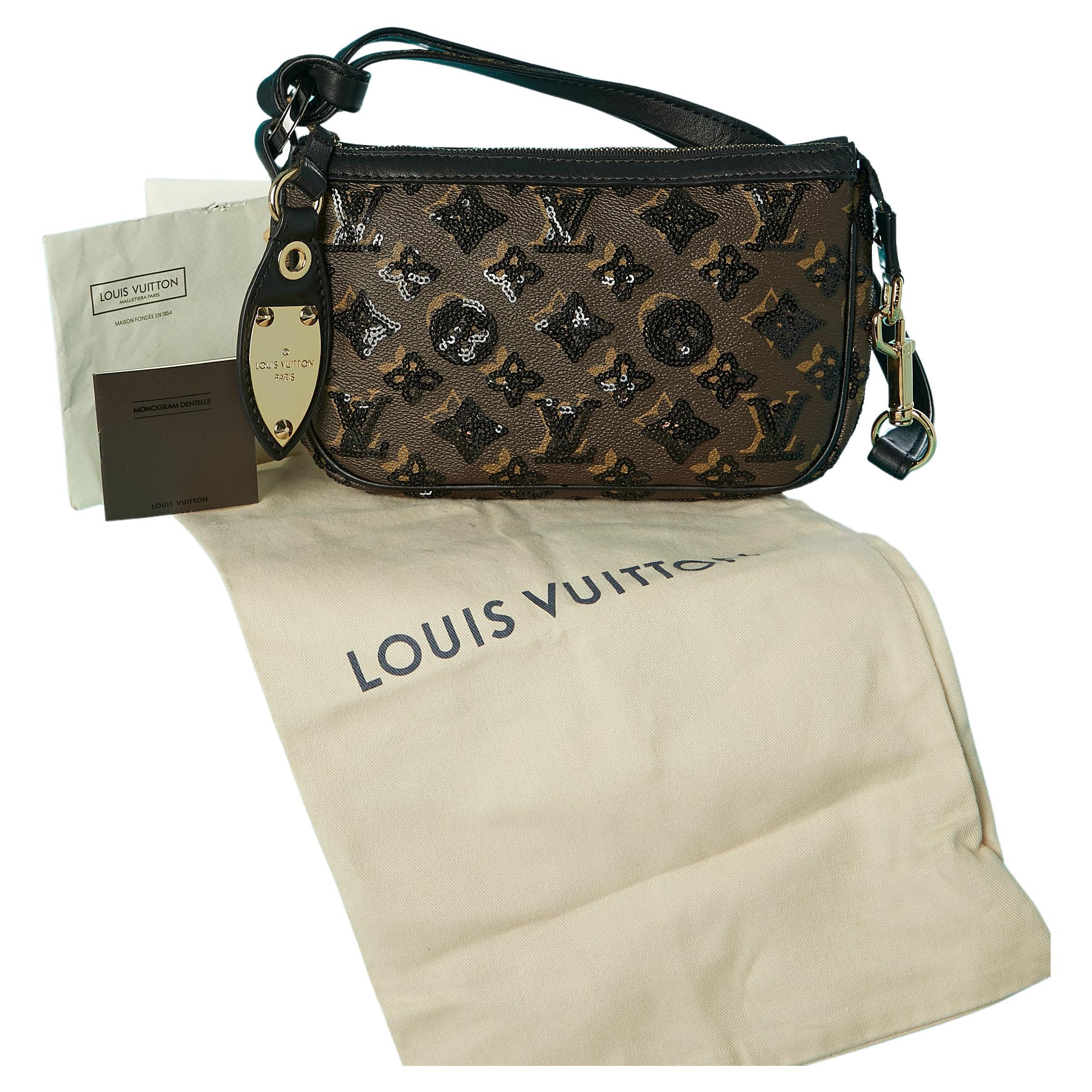 Mini Monogram sequin pochette Louis Vuitton  For Sale