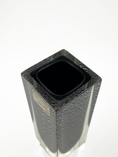 Mini Murano Mandruzzato Vase with 925 Silver Inclusions