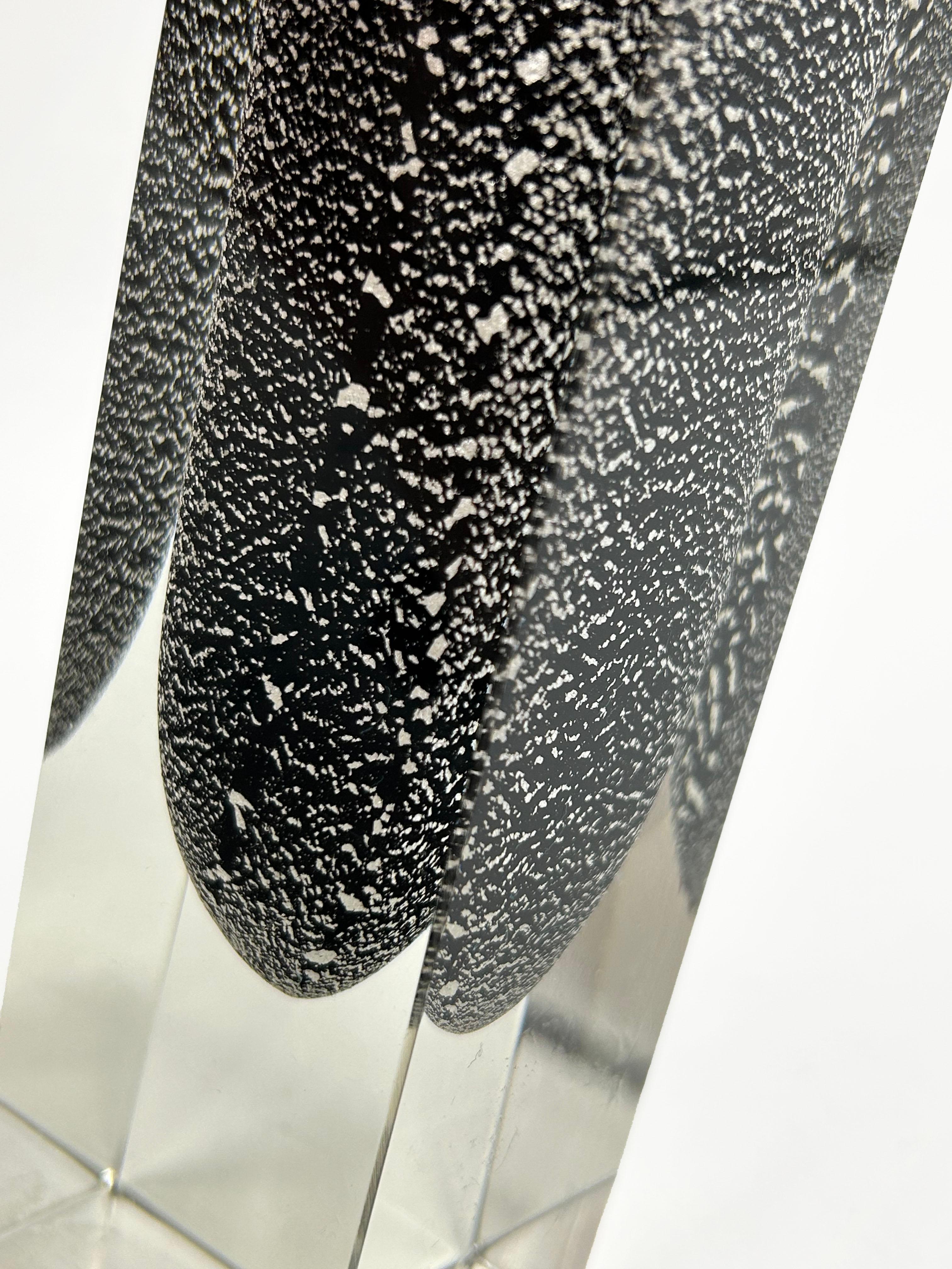 Italiano Mini Murano Mandruzzato Vase with 925 Silver Inclusions in vendita