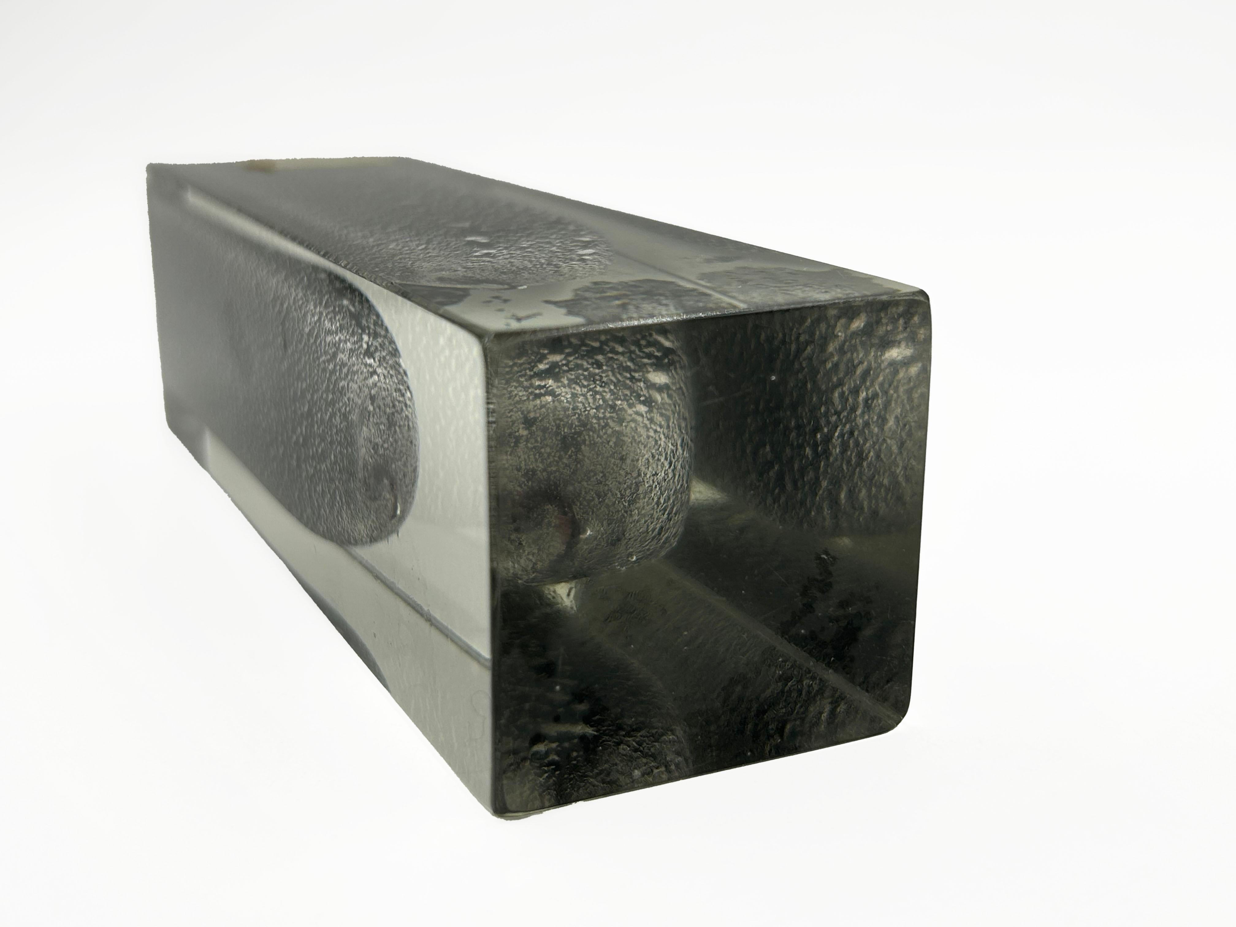 Mini Murano Mandruzzato Vase with 925 Silver Inclusions In condizioni buone in vendita a Autonomous City Buenos Aires, CABA