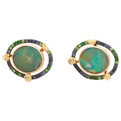 Mini Opal Orb Earrings
