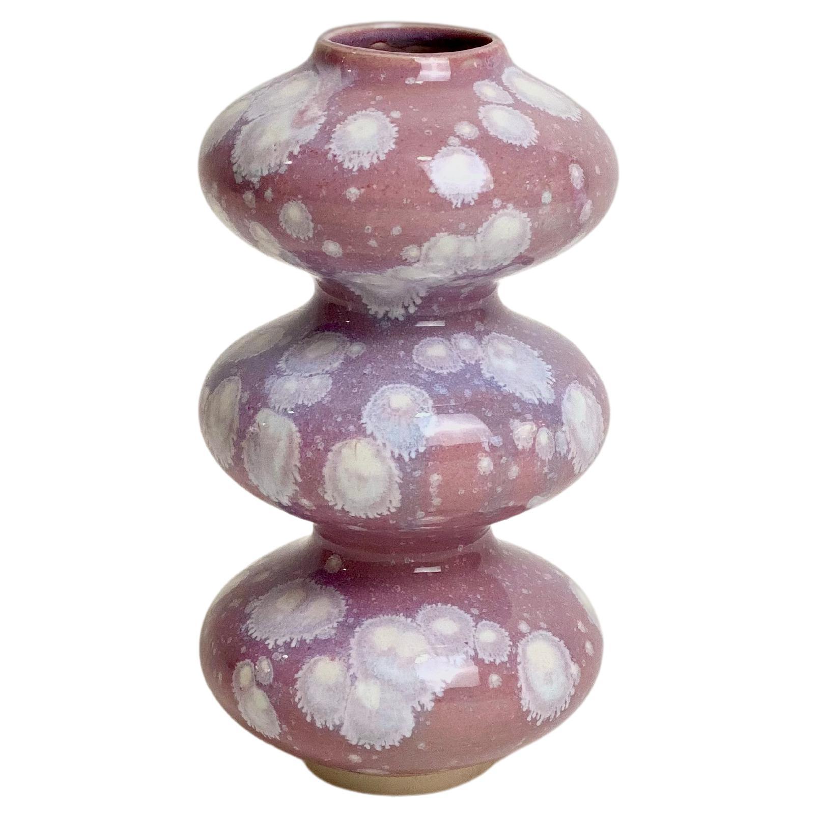 Geometric Form Ceramic Vase by Robert Lallemant at 1stDibs