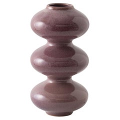 Mini Oxblood Wave Form Vase by Forma Rosa Studio