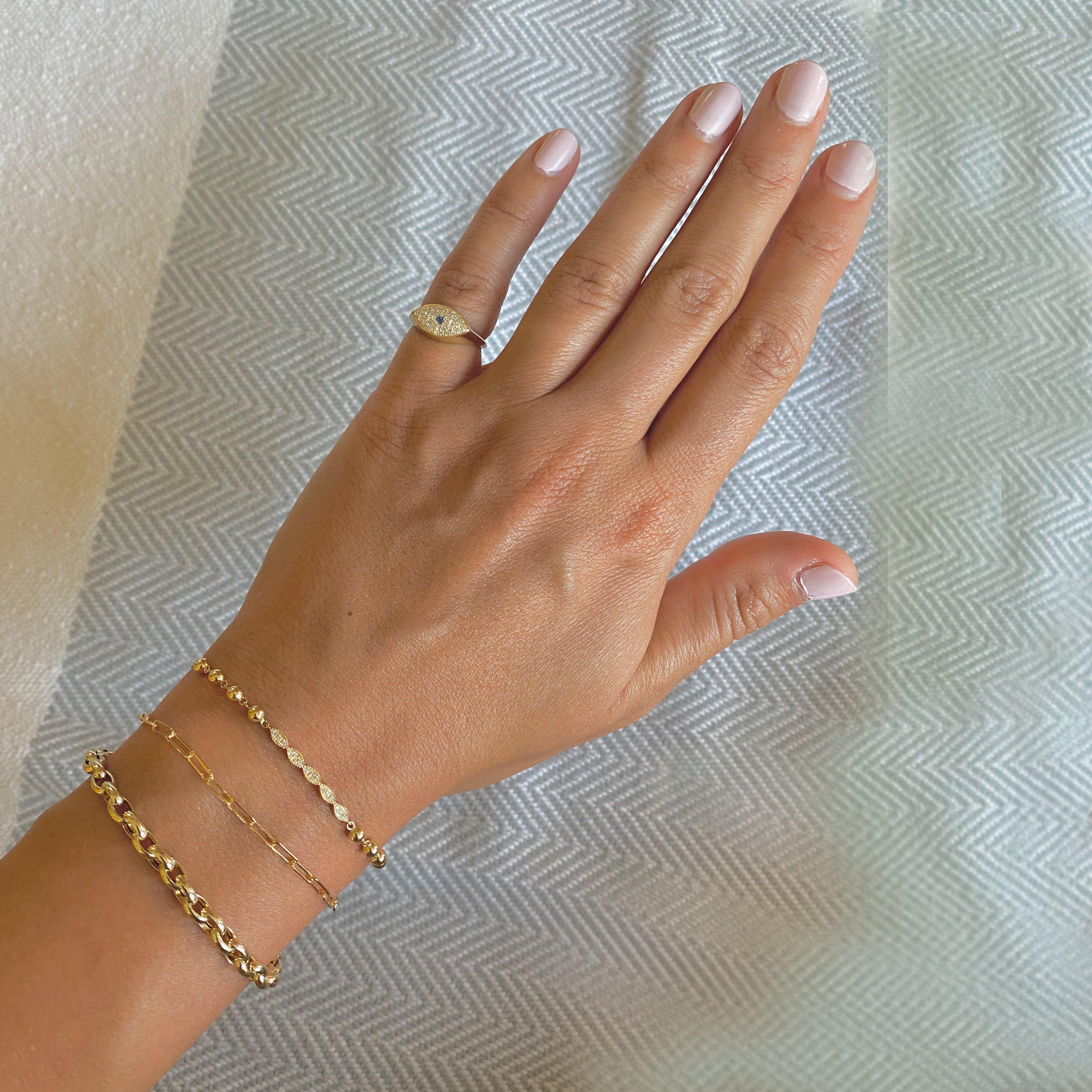 dainty 14k gold bracelet