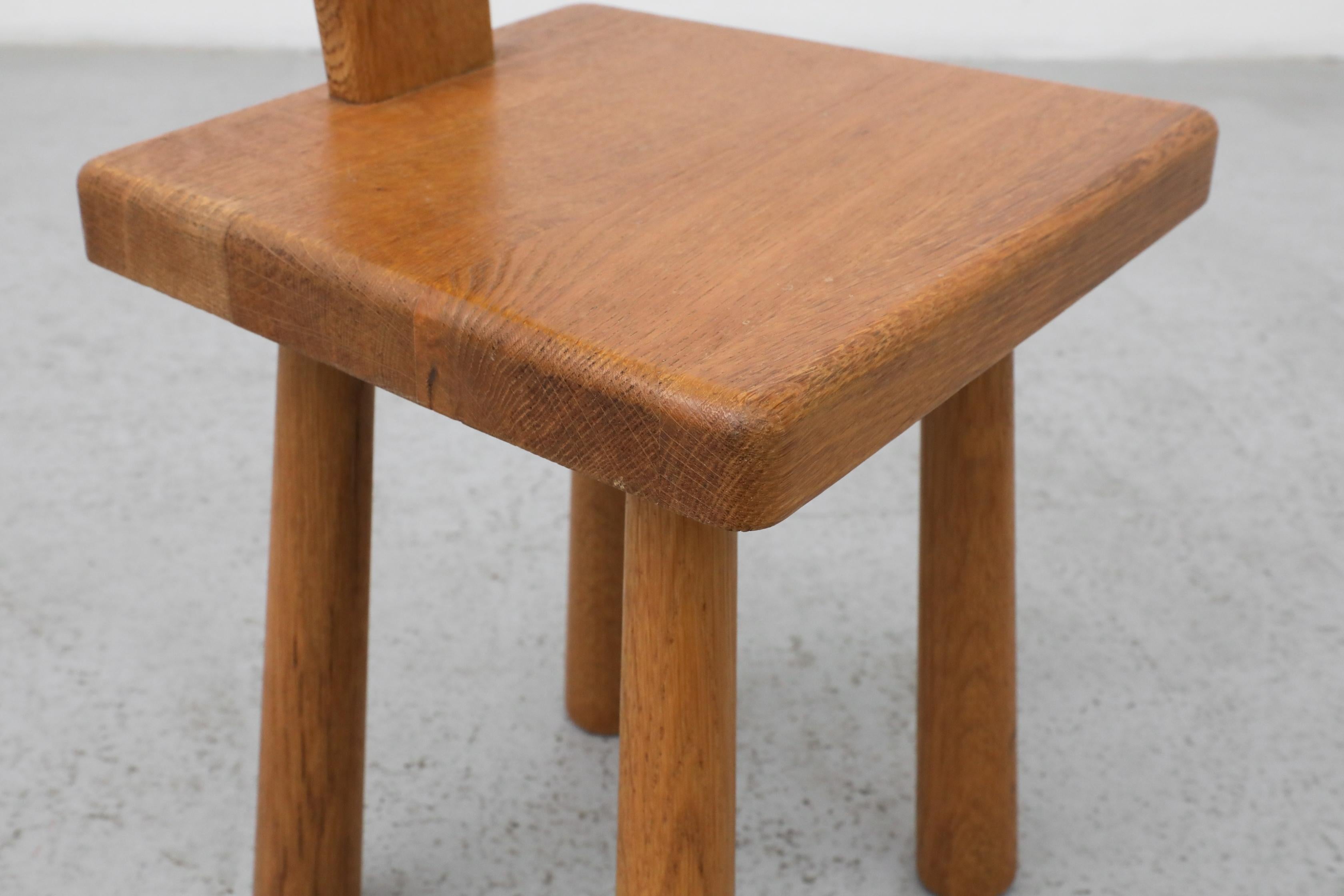 Mini Pierre Chapo Style Solid Oak Fireside Chair For Sale 7