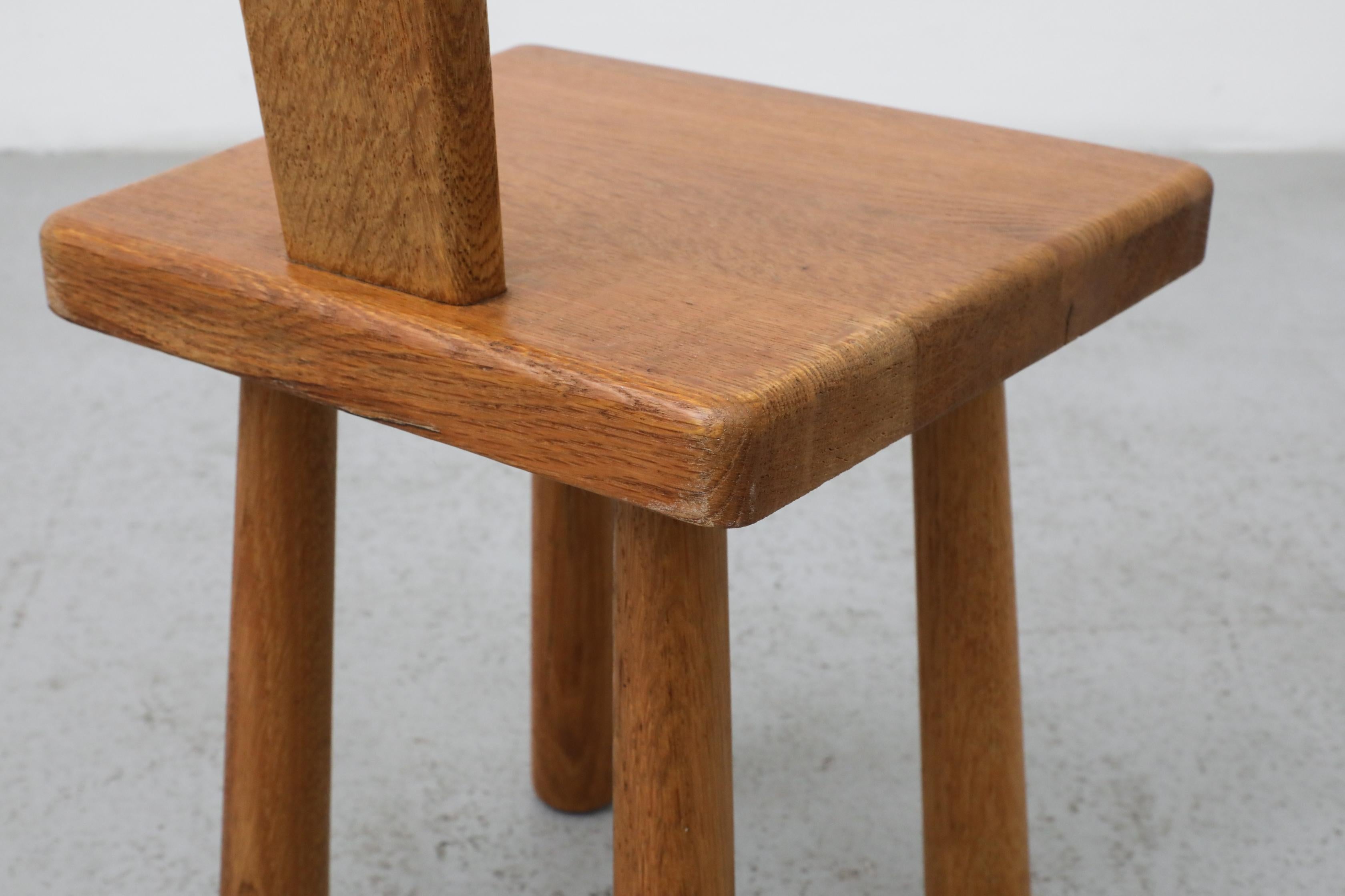 Mini Pierre Chapo Style Solid Oak Fireside Chair For Sale 8