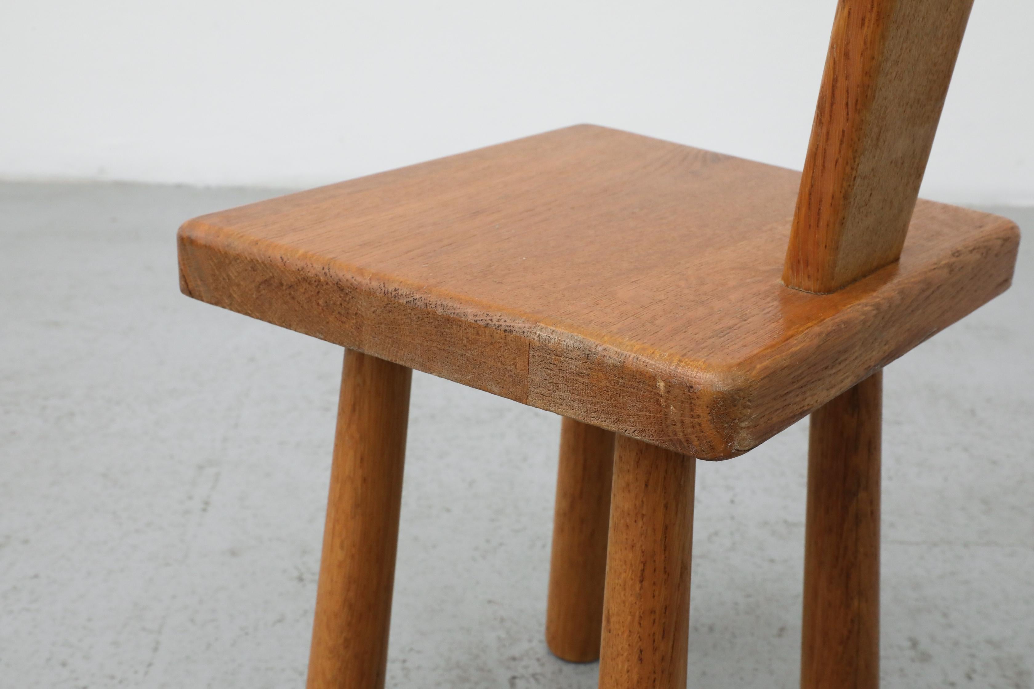 Mini Pierre Chapo Style Solid Oak Fireside Chair For Sale 10