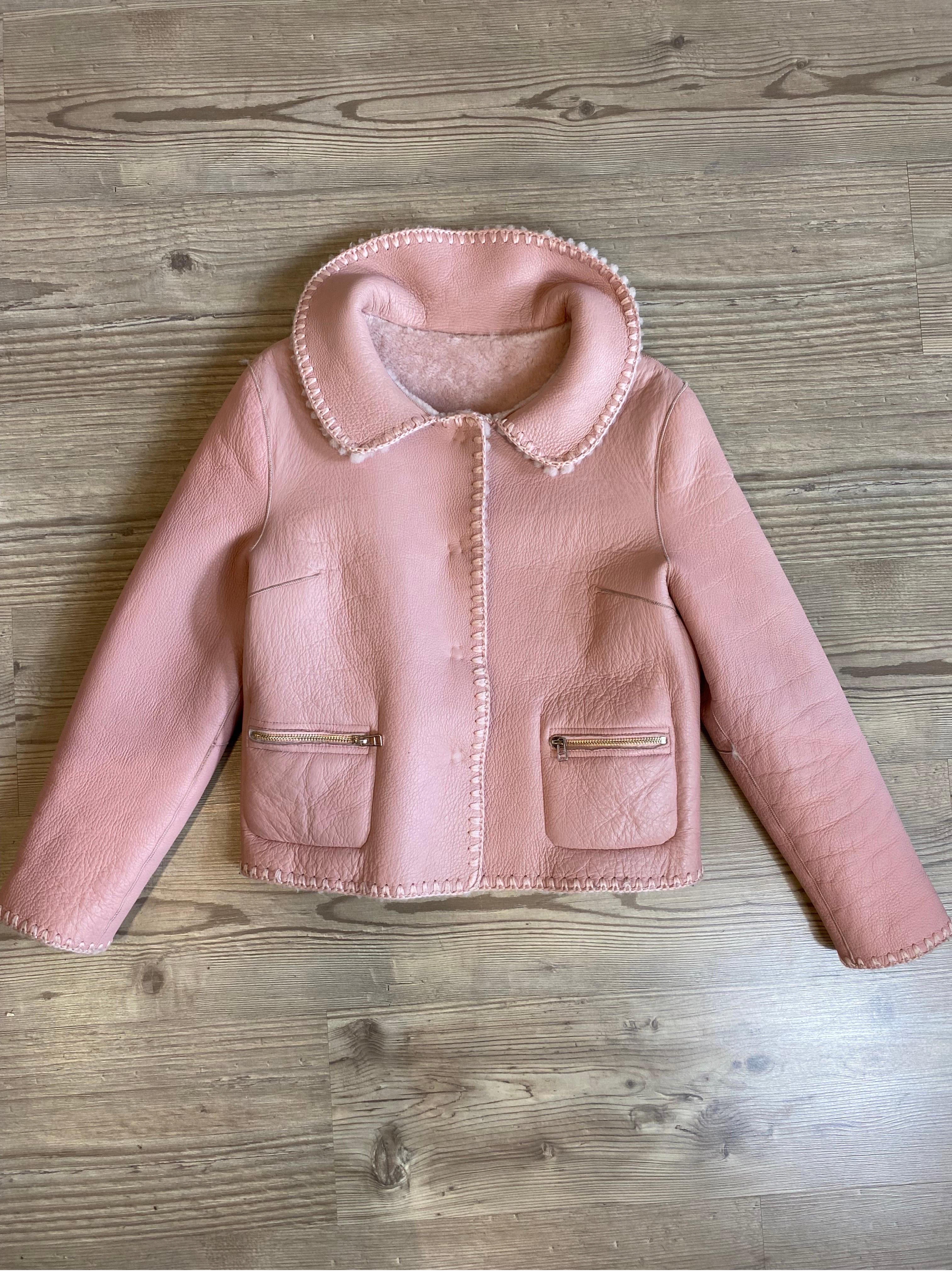 Mini pelle di pecora rosa Ermanno Daelli In condizioni buone in vendita a Carnate, IT