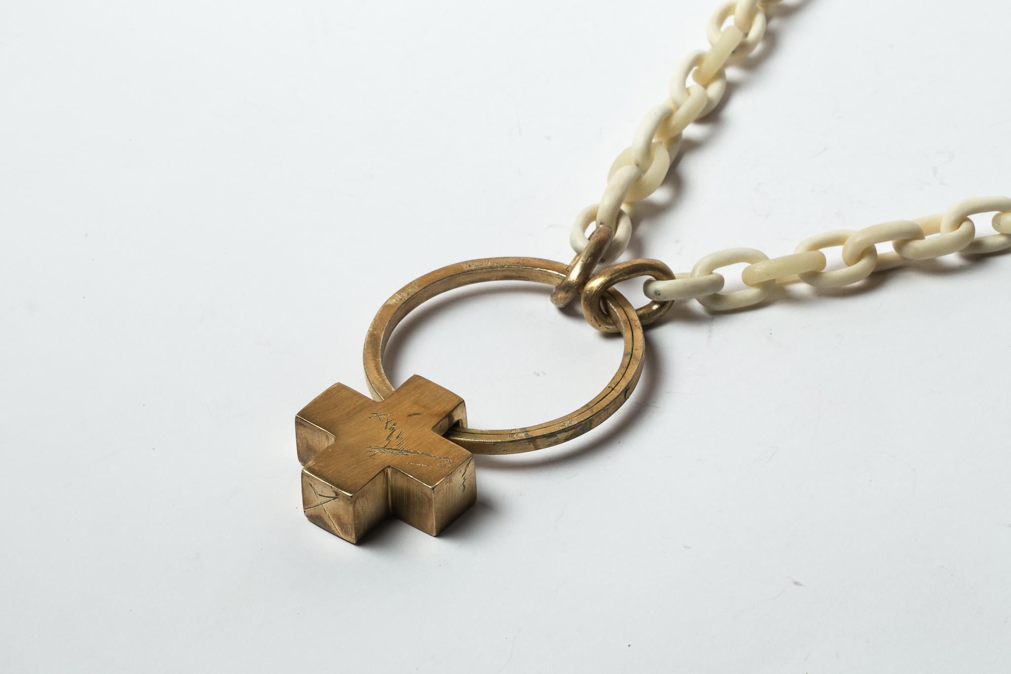 Mini Portal Chain Necklace (with Mini Plus, B+AG) In New Condition For Sale In PARIS, FR