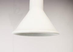 Mini P&T Pendant of White Opaline Glass by Holmegaard, 1970s