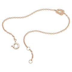Mini Puzzle  Bracelet in 18k Rose Gold and brown diamonds