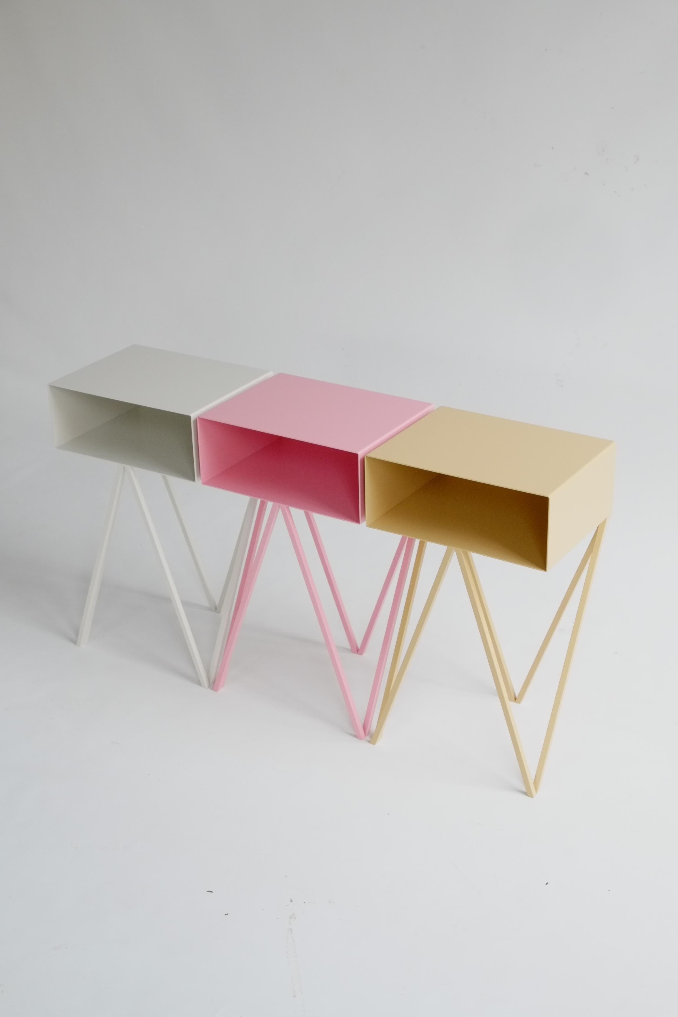 Contemporary Mini Robot Side Table in 15 Colors / Pair Available For Sale