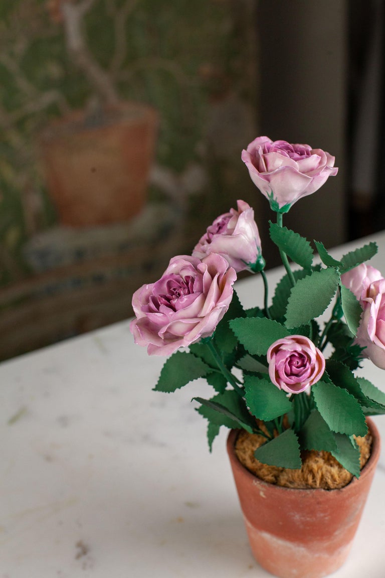 French Porcelain Mini Rose For Sale 2