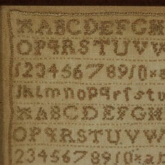 Mini Scottish Sampler, 1821, by Margaret Gibson