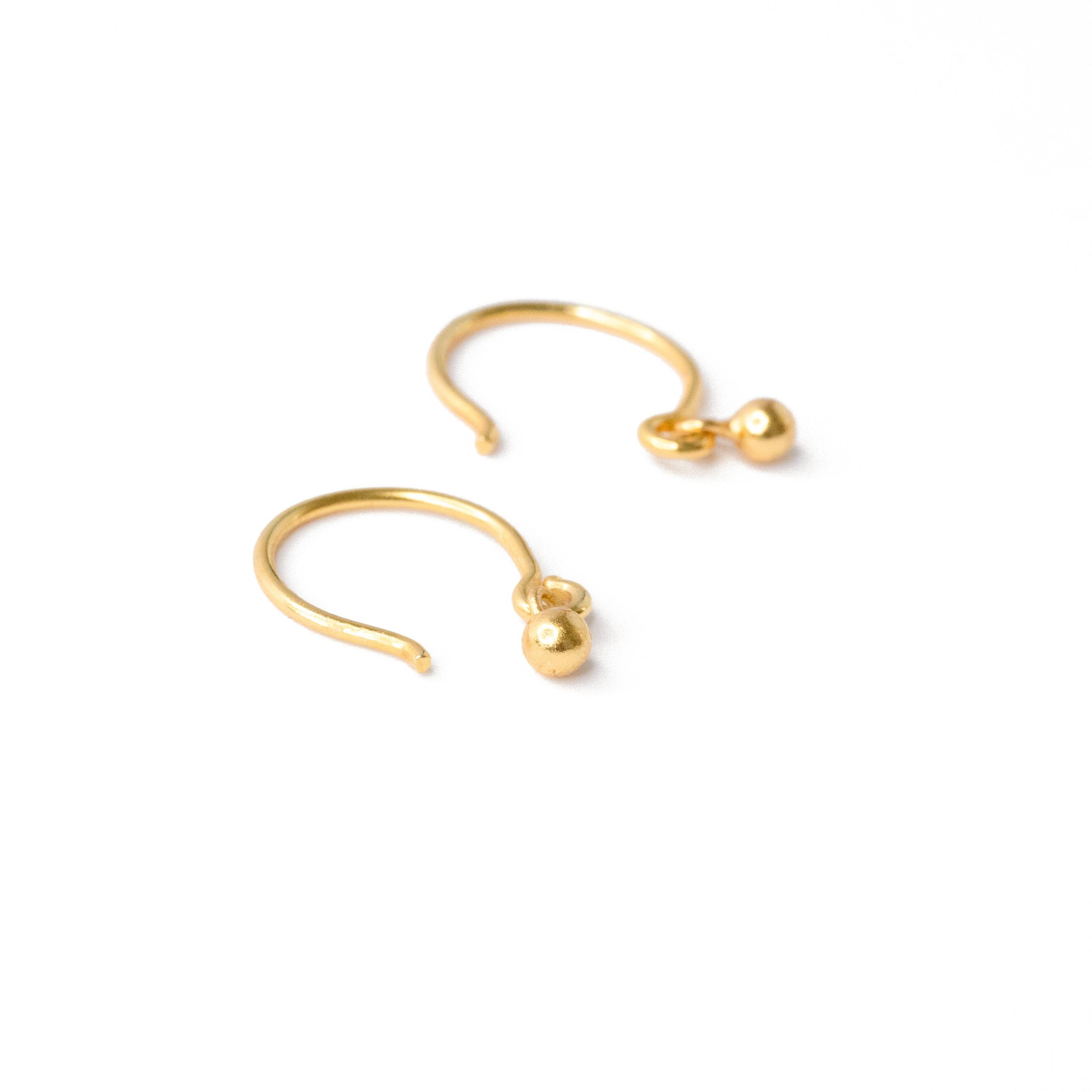 Mini Seed Hook Earrings - by Bombyx House In New Condition For Sale In Westport, CT