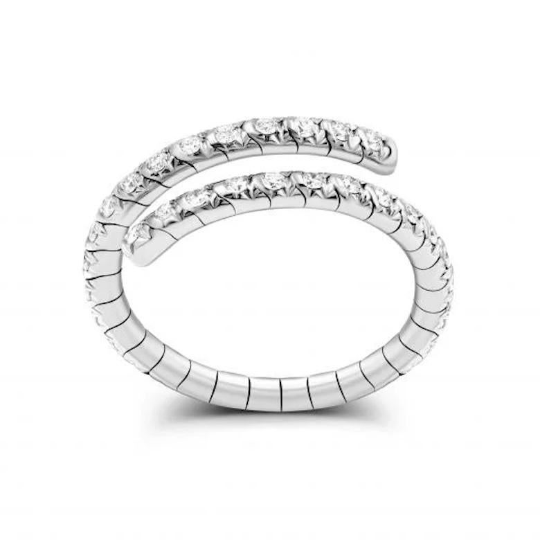 Mini Schlange Diamant Gelbgold Exklusiver Ring für Sie im Zustand „Neu“ im Angebot in Gen�ève, GE