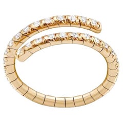 Mini Schlange Diamant Gelbgold Exklusiver Ring für Sie