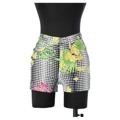 Vintage Mini short in printed cotton Versace Jeans Couture 