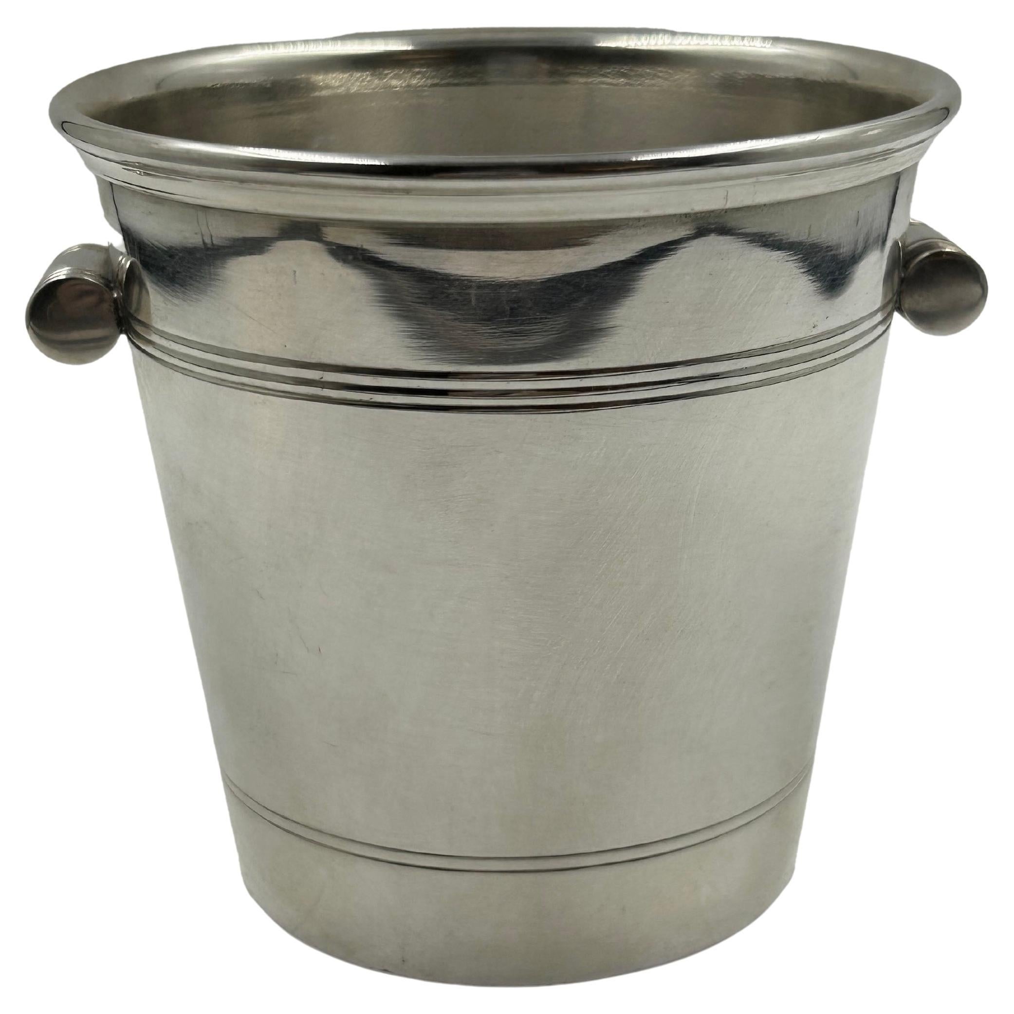 Mini Silver-Plated Ice Bucket by Cartier, 20th Century