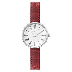 Mini montre Sistine Chilli à quartz en cuir rouge avec sangles supplémentaires