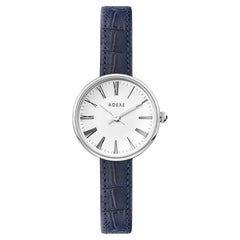 Mini Sistine Ocean Blue Leather Quartz Watch, 'Complimentary Extra Straps'