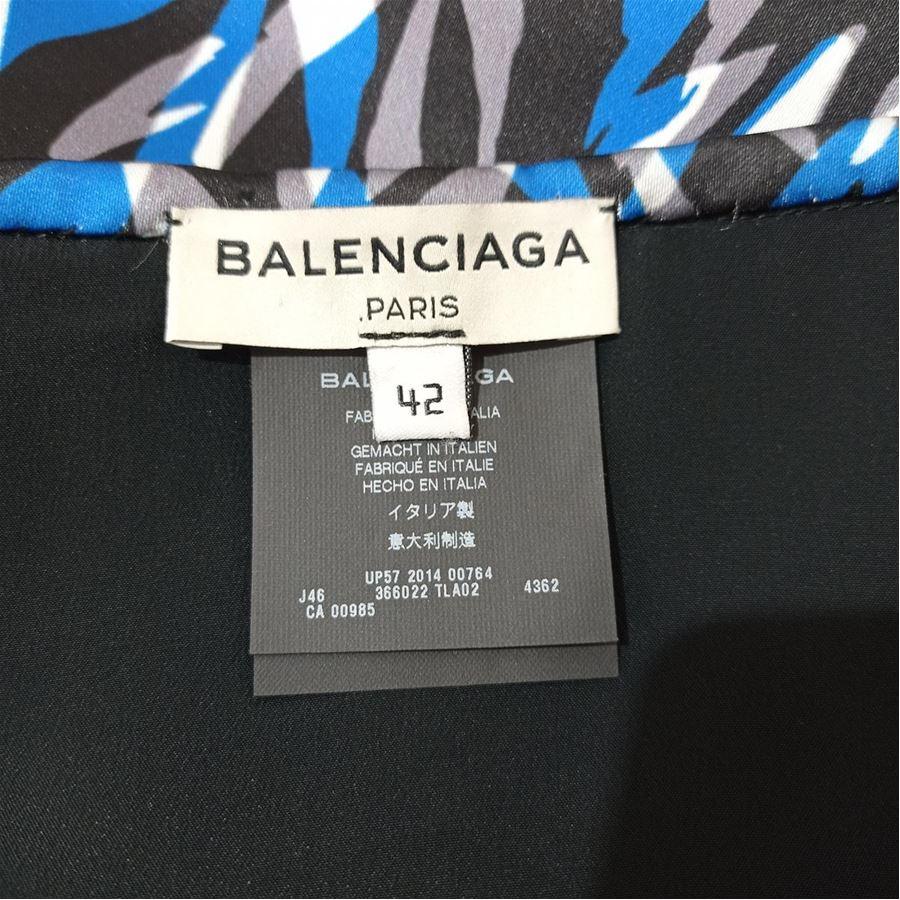 Black Balenciaga Mini Skirt size 42 For Sale