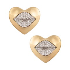 Mini Sugar Kiss Statement Clip on Earrings, Crystal