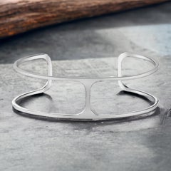 Bracciale Mini T in oro bianco 18k