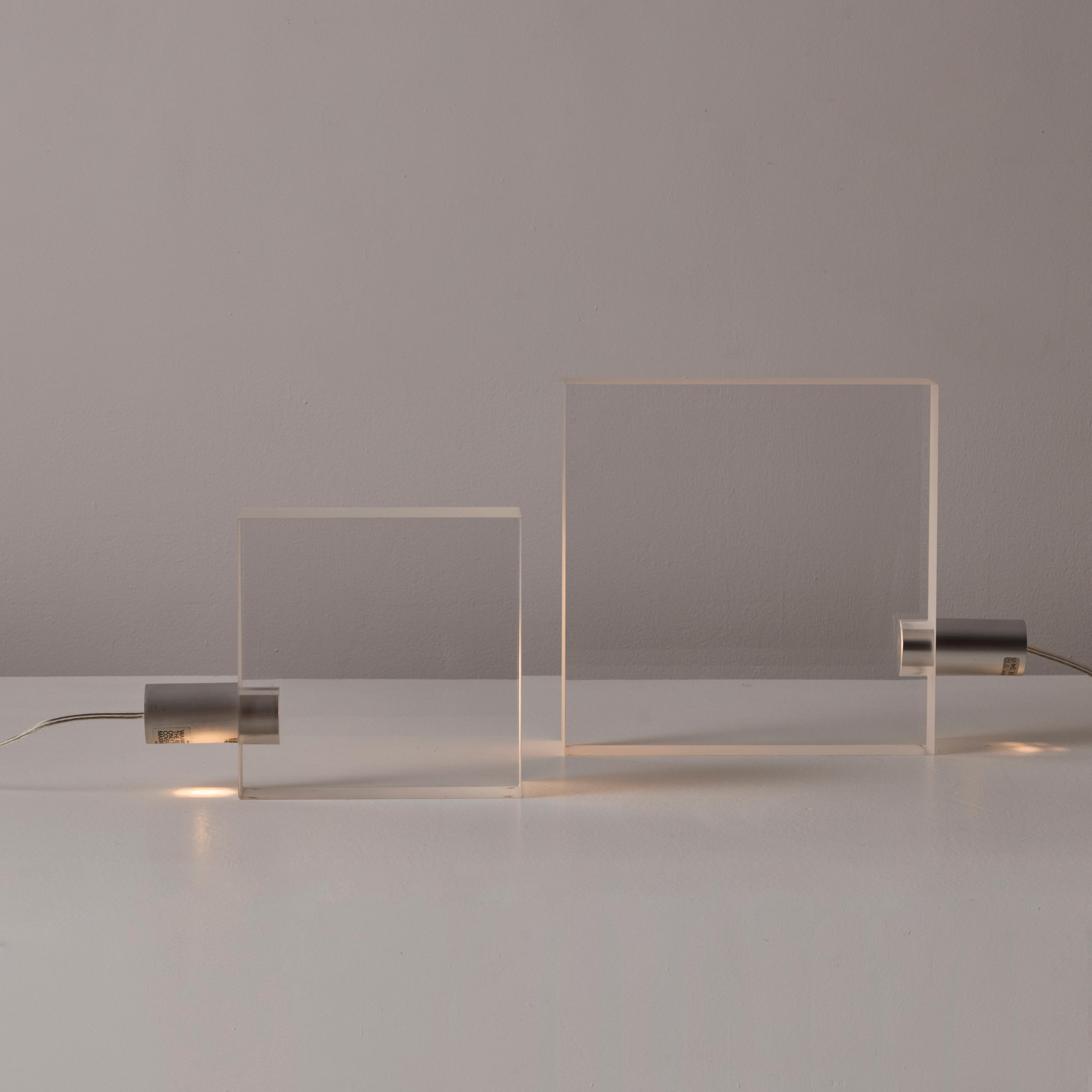 Aluminum Mini 'Tofu' Table Light by Tokujin Yoshioka for Yamagiwa