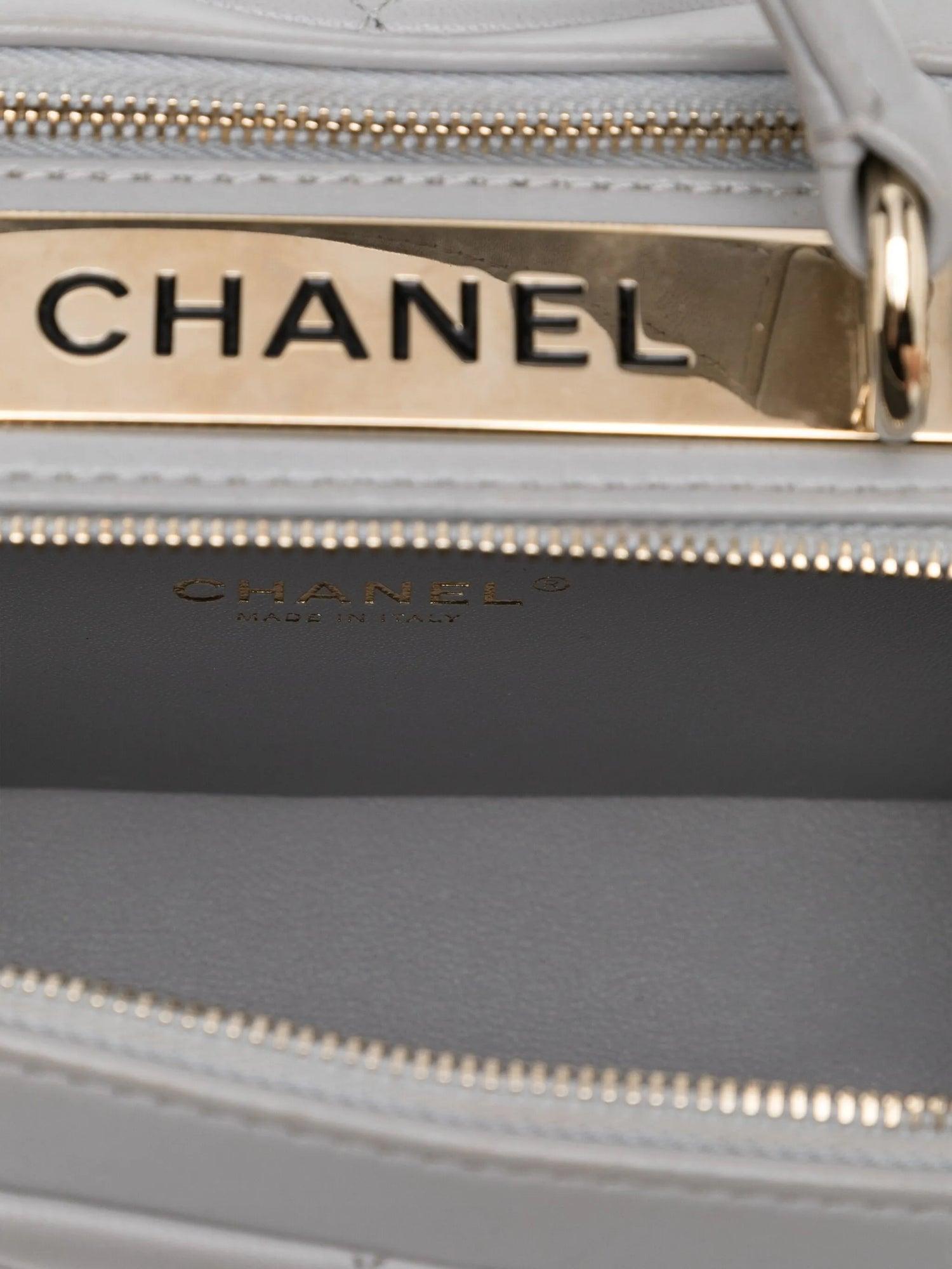Chanel Mini Trendy CC Bowler Bag Grey Bon état - En vente à London, GB