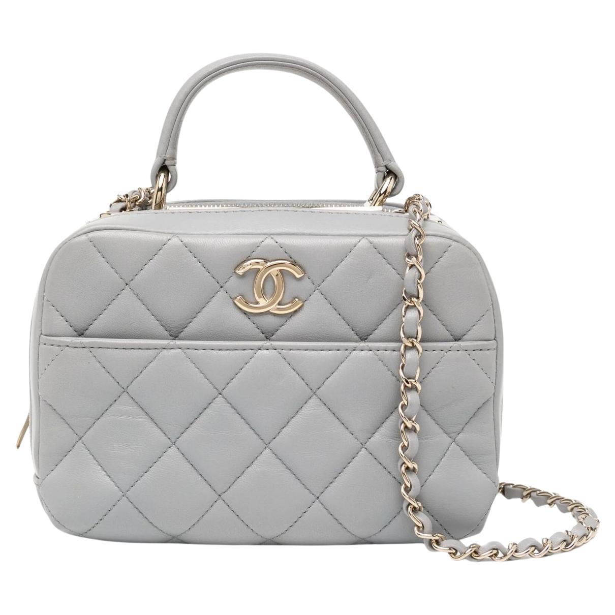 Chanel Mini Borsa Bowler Trendy CC Grigio
