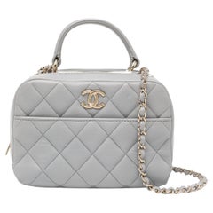 Chanel Mini Trendy CC Bowler Bag Grey