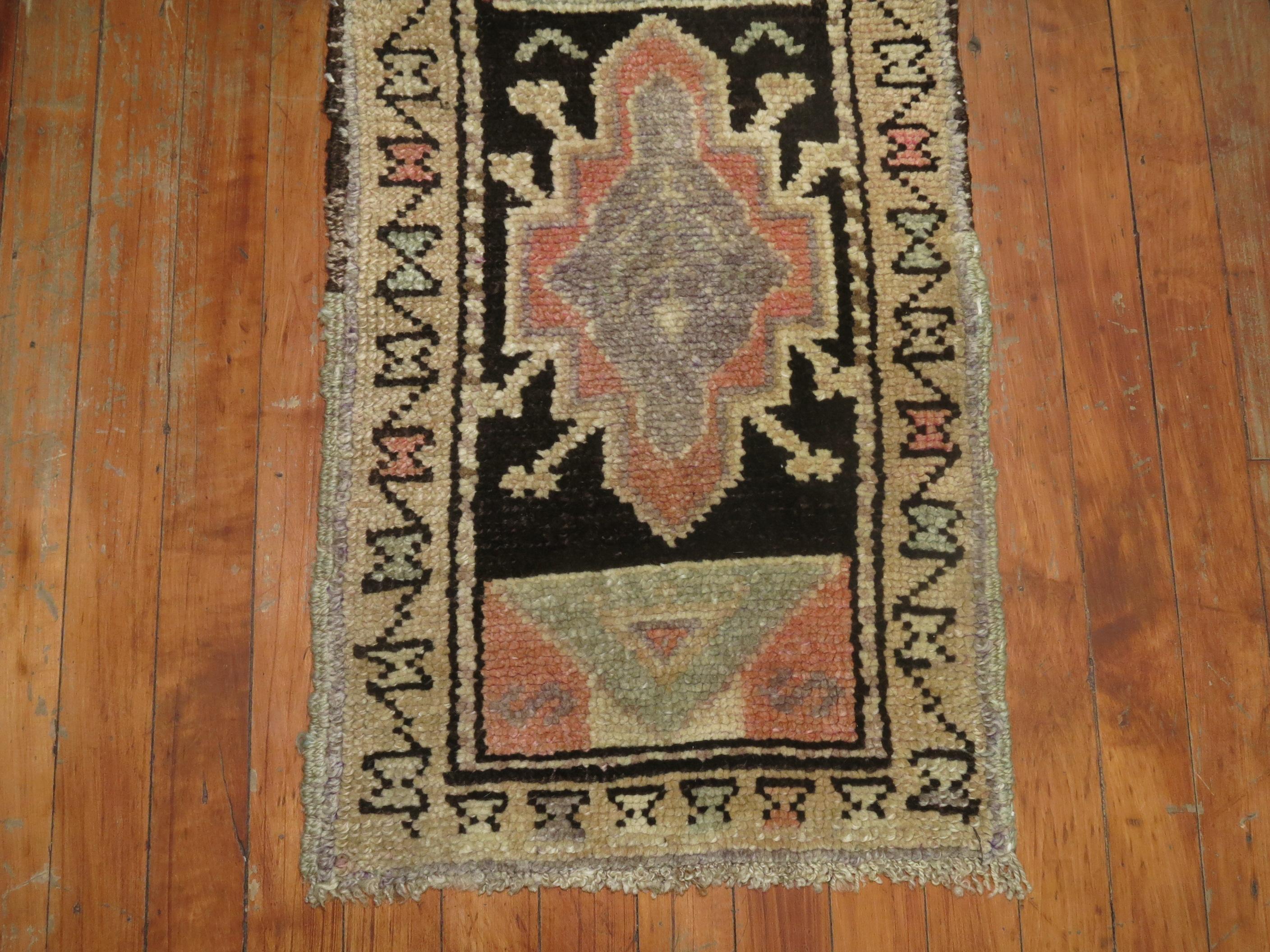 Adirondack Mini Tribal Turkish Anatolian Rug For Sale