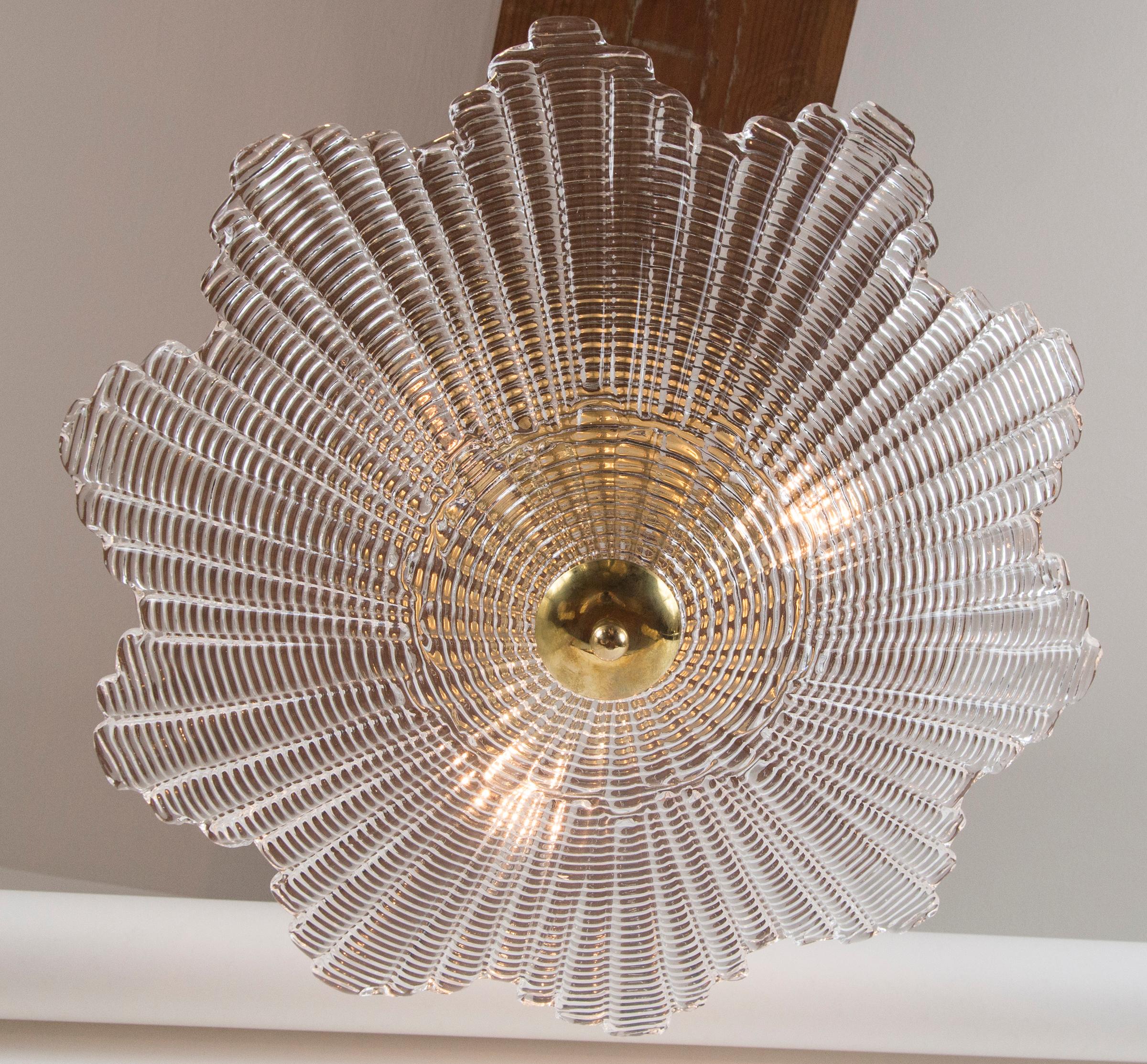 Modern Mini Venetian Star-Shaped Ceiling Fixture, Contemporary