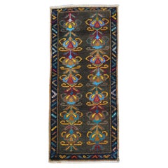 Zabihi Collection Mini Vintage Anatolian Turkish Mini Rug