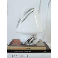 Mini, Vintage Murano Glass Mushroom Table Lamp