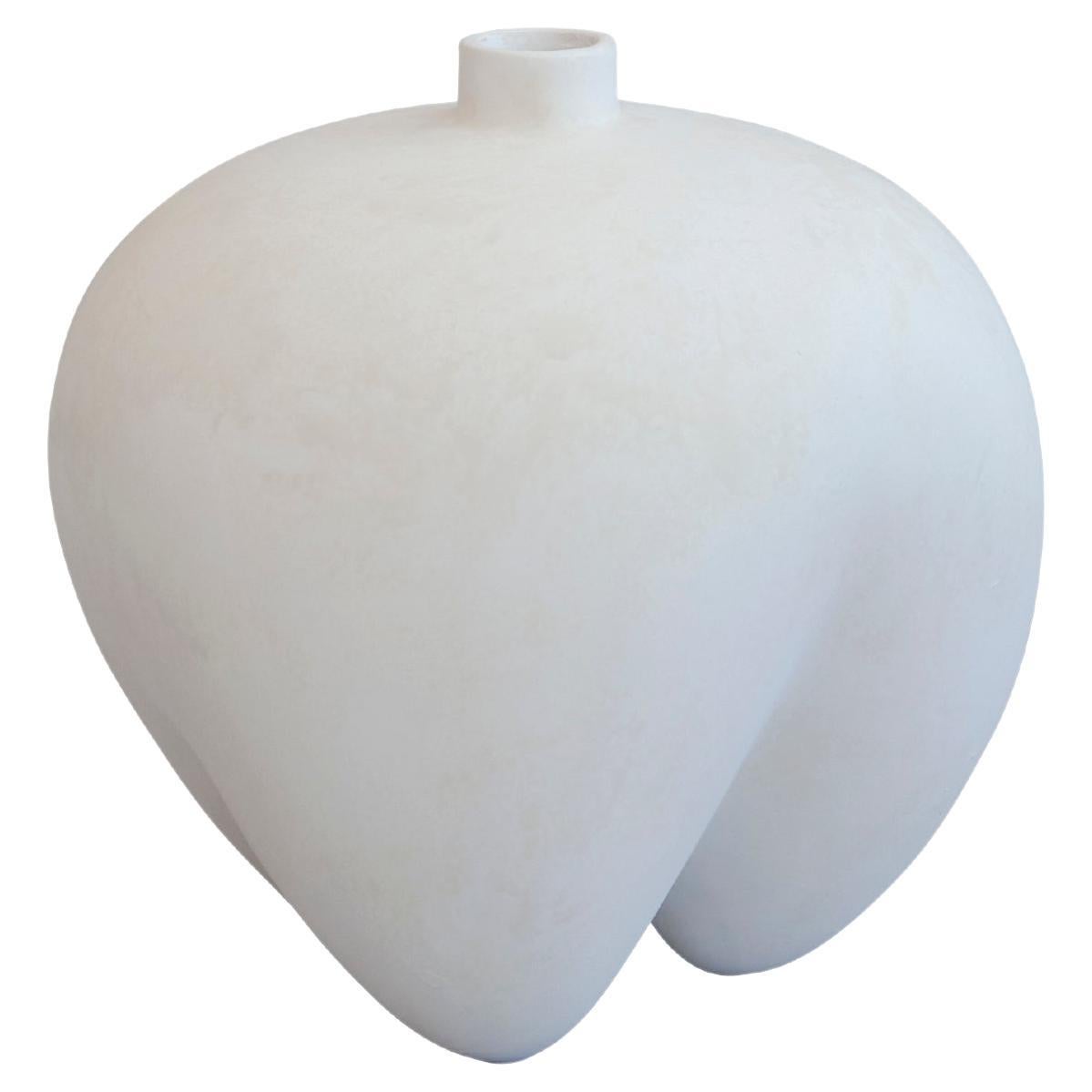 Mini White Apple Shape Vase, China, Contemporary For Sale