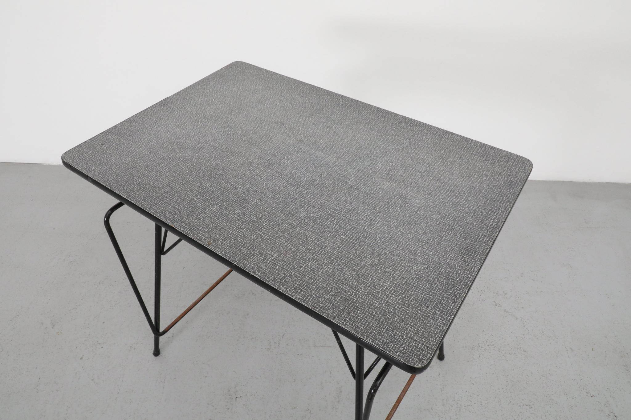 Mini Willy Van Der Meeren Writing Desks for Tubax with Black Base and Black Edge For Sale 1