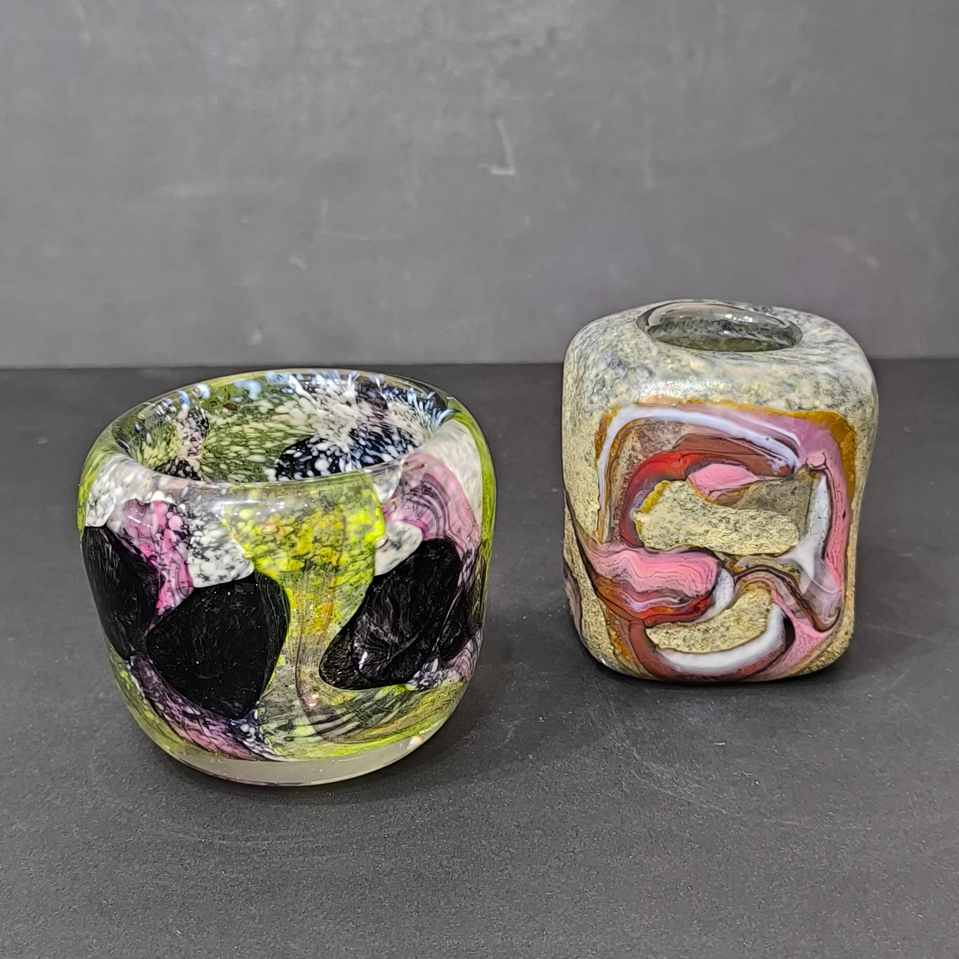 Miniatur Vase in Aleppo Technique by Milan Vobruba, Gusum, Sweden, 1978 For Sale 3