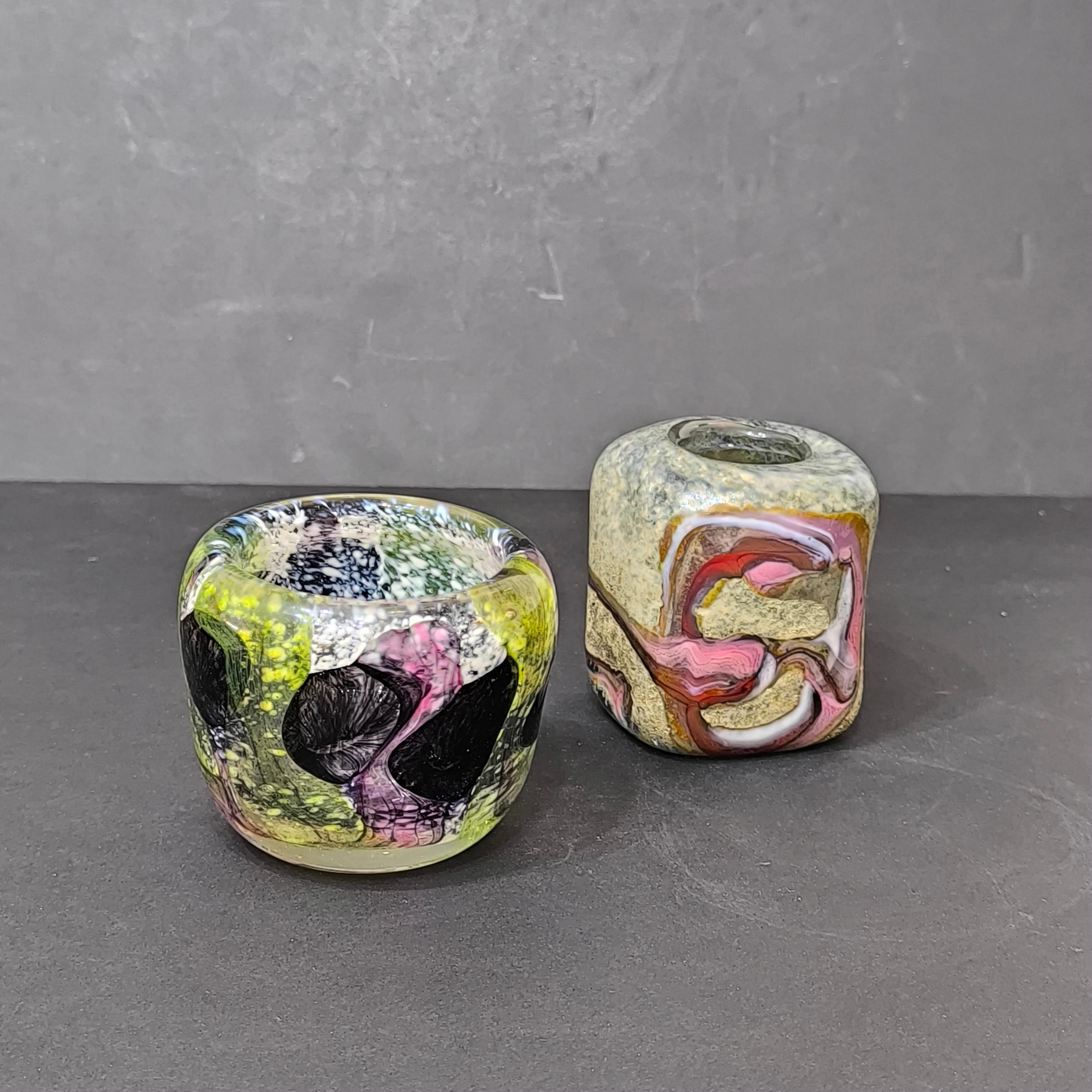 Miniatur Vase in Aleppo Technique by Milan Vobruba, Gusum, Sweden, 1978 For Sale 4