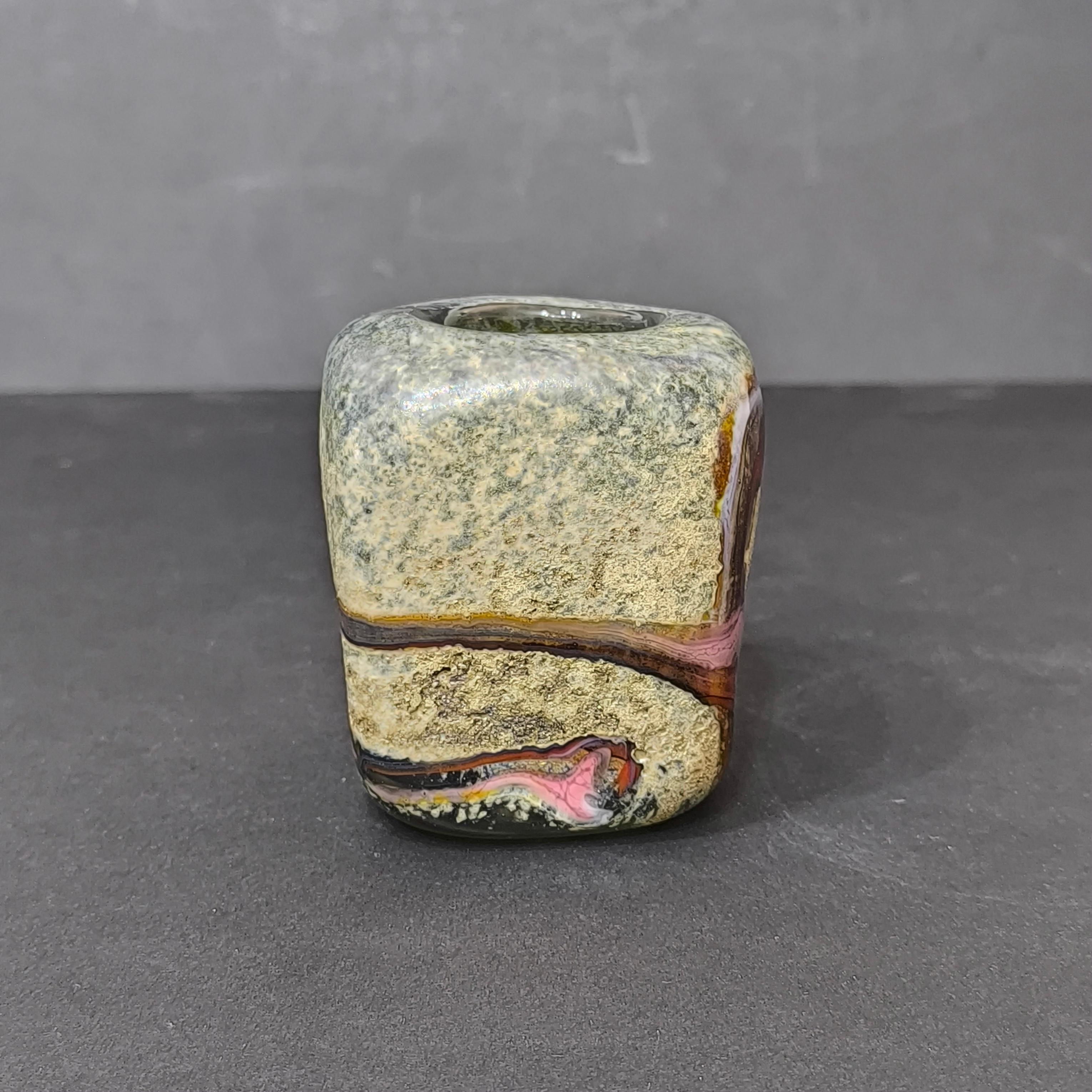 Post-Modern Miniatur Vase in Aleppo Technique by Milan Vobruba, Gusum, Sweden, 1978 For Sale