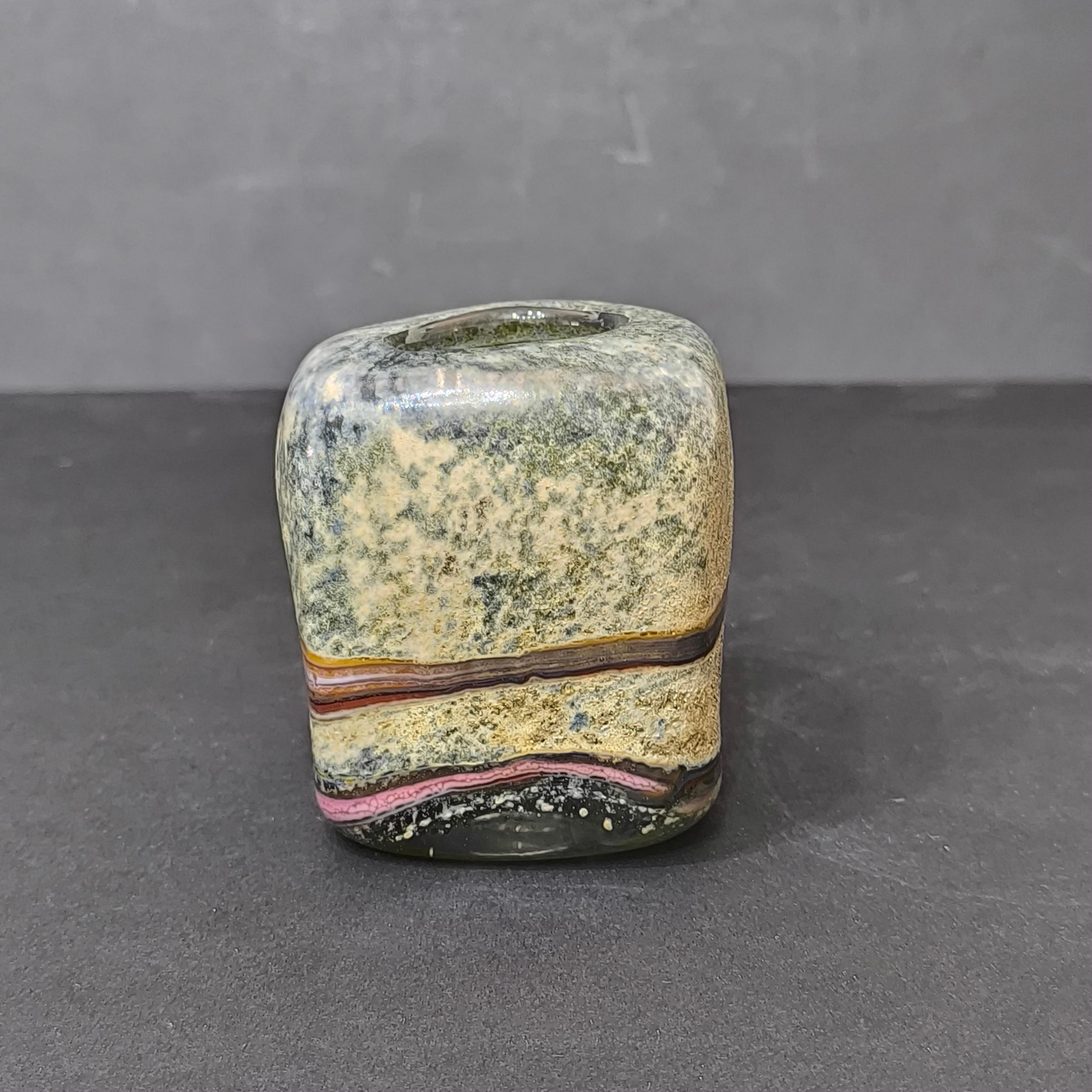 Swedish Miniatur Vase in Aleppo Technique by Milan Vobruba, Gusum, Sweden, 1978 For Sale