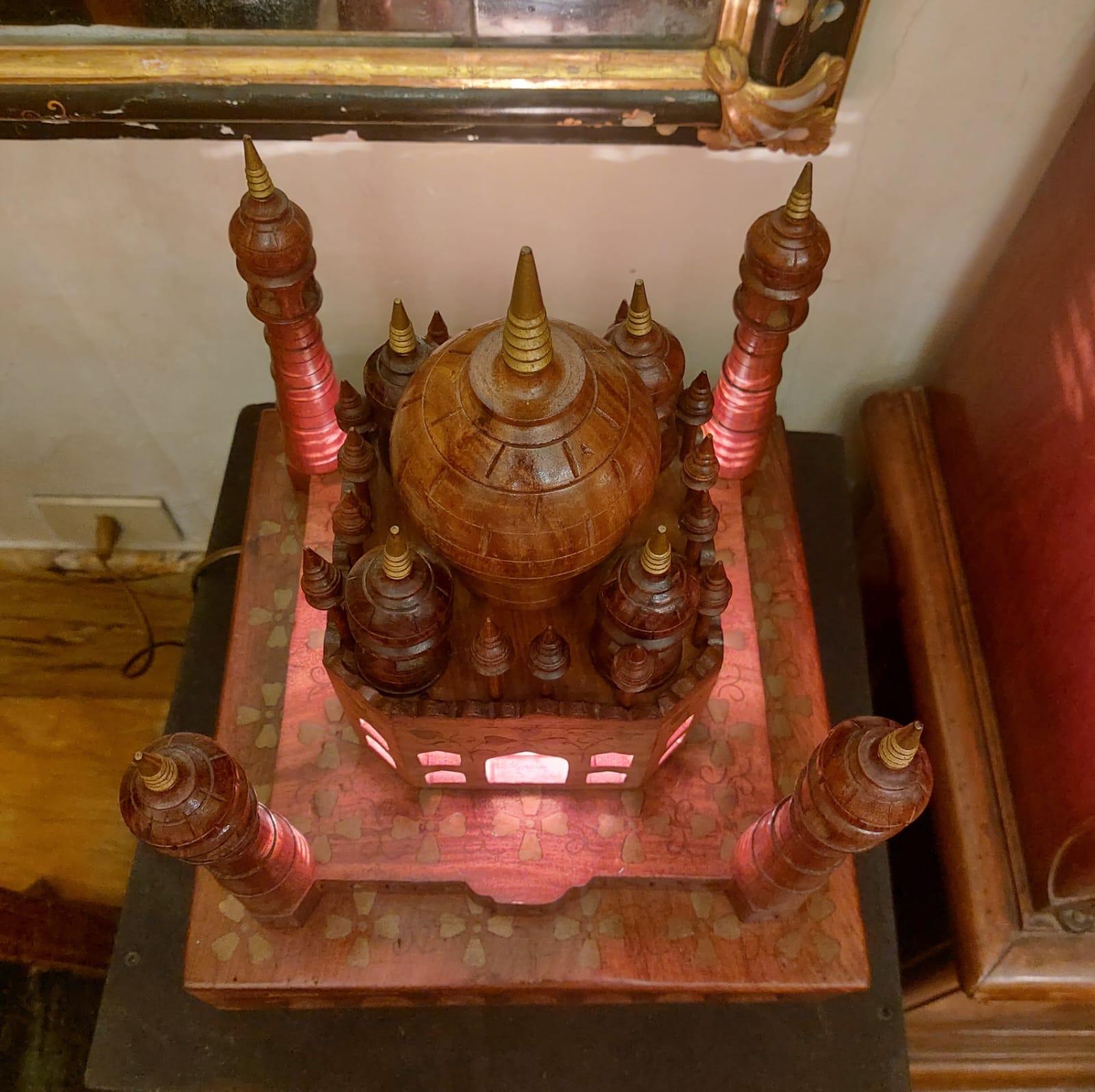 19th Century Taj Mahal miniature en bois en vente