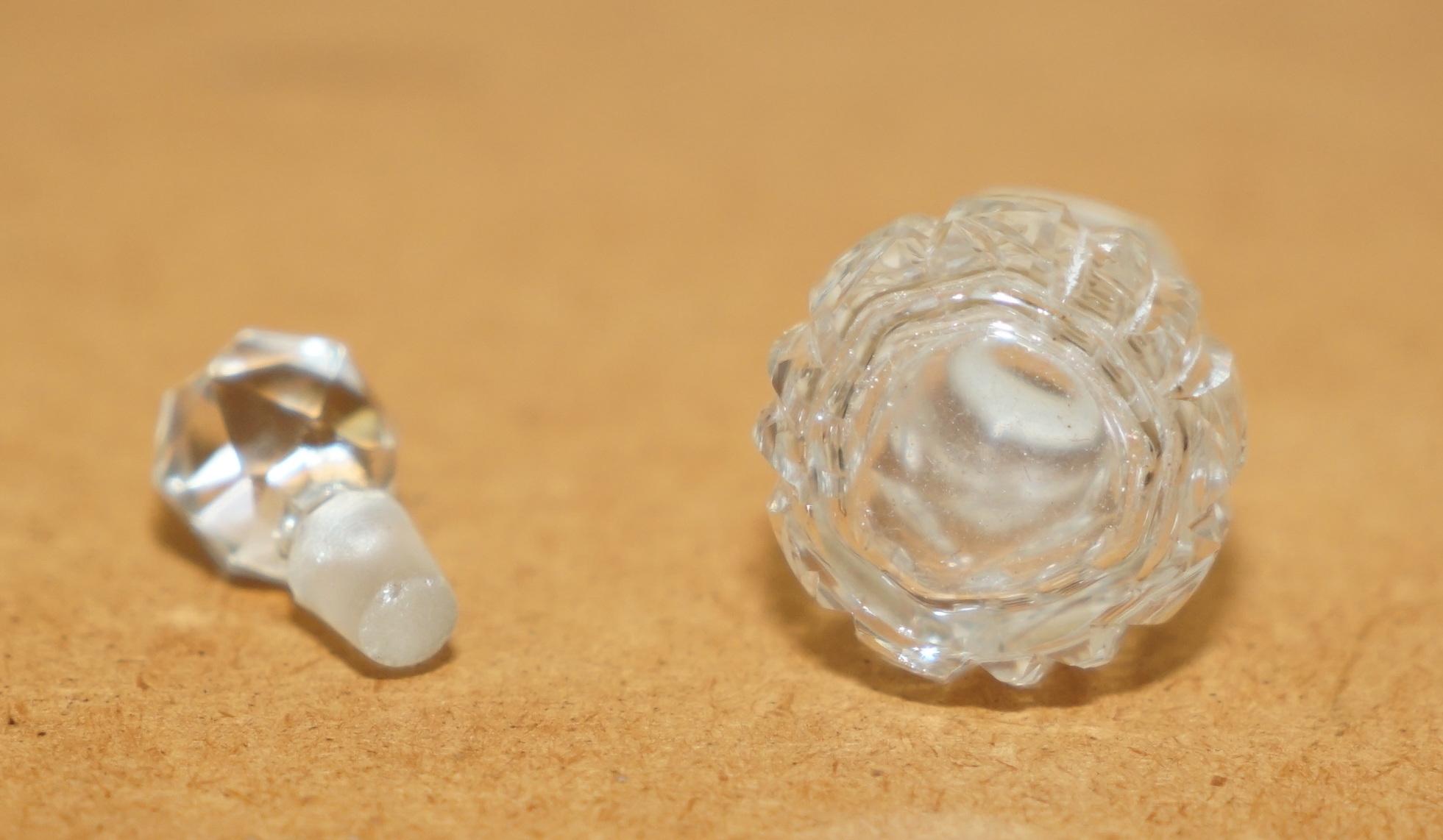 MINIATURA 1891 WILLIAM VALE & SONS BOTTIGLIA DI PROFUMO IN ARGENTO CRISTALLINO In condizioni buone in vendita a West Sussex, Pulborough