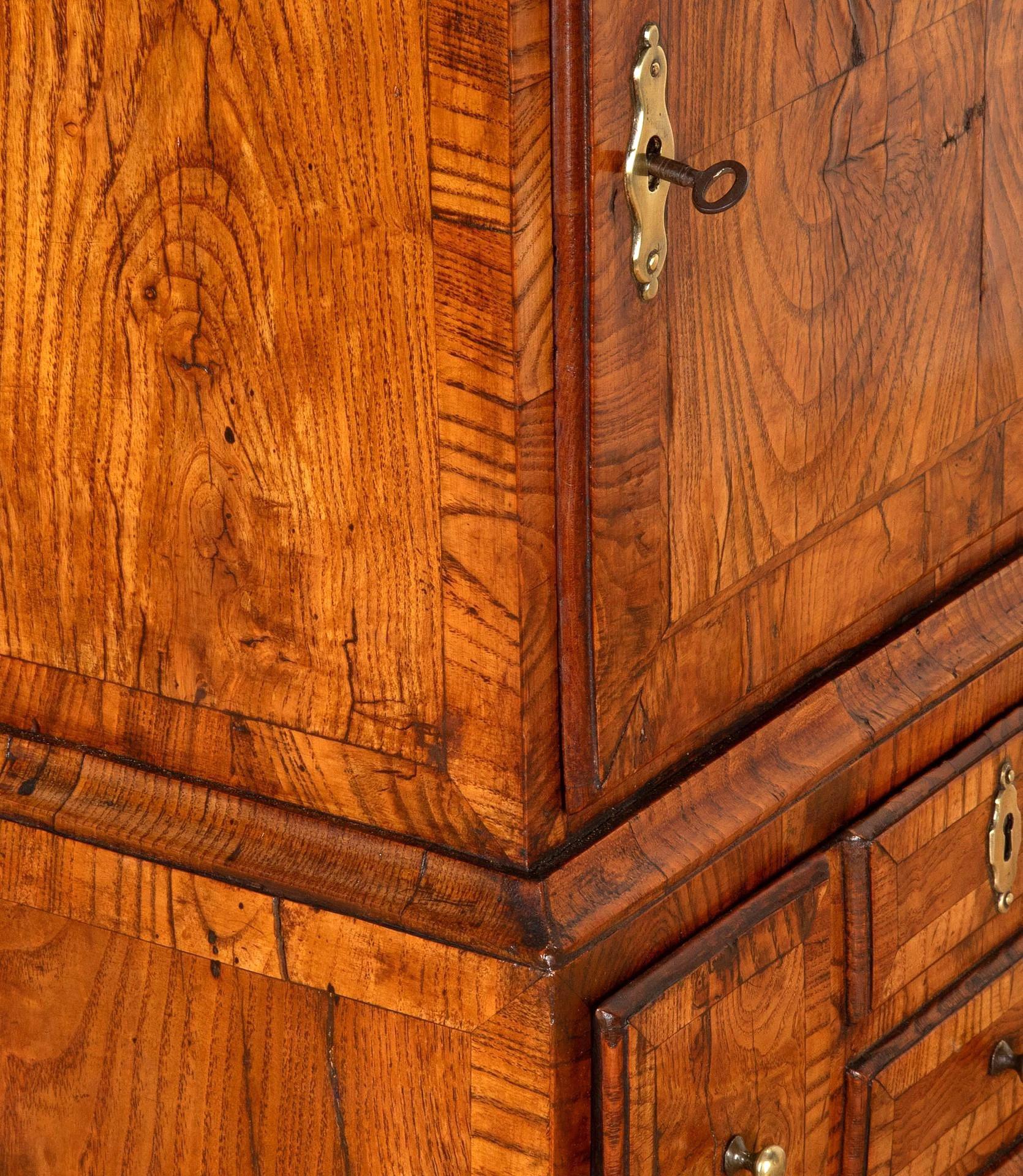 Miniature 18th Century Ash Spice Cabinet For Sale 2
