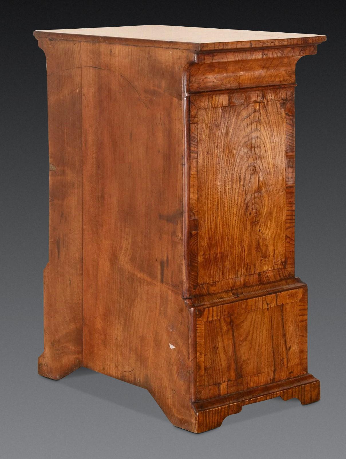 Miniature 18th Century Ash Spice Cabinet For Sale 4