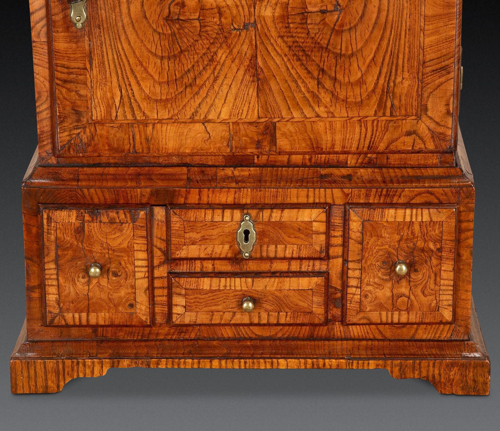 Mid-18th Century Miniature 18th Century Ash Spice Cabinet For Sale