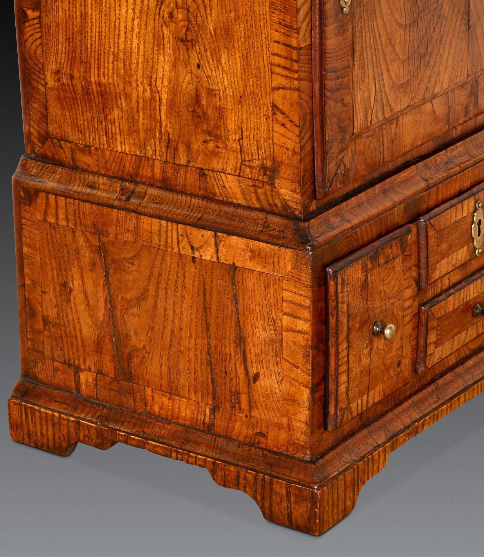 Miniature 18th Century Ash Spice Cabinet For Sale 1
