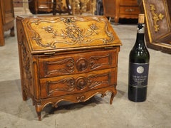 Miniature 18th Century Carved Commode Scriban from Provence, France